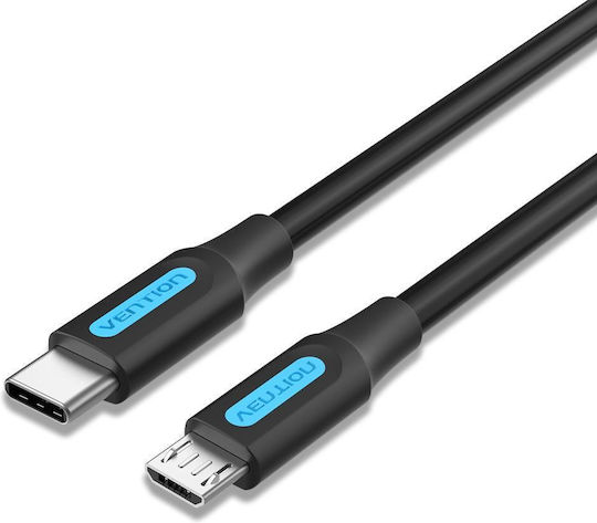 Vention USB 2.0 Cable USB-C male - micro USB-B Μαύρο 1m COVBH