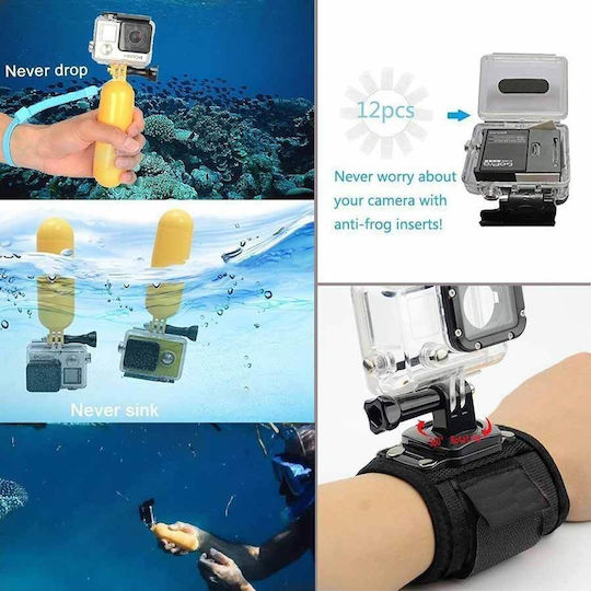 Kit Accesorii Set Argintiu Pro Universal Gopro