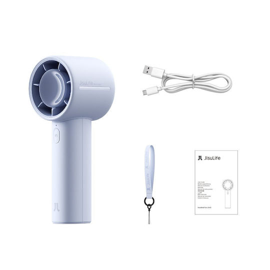 Jisulife Handheld Fan 10 4000mah Portable Usb Fan Blue