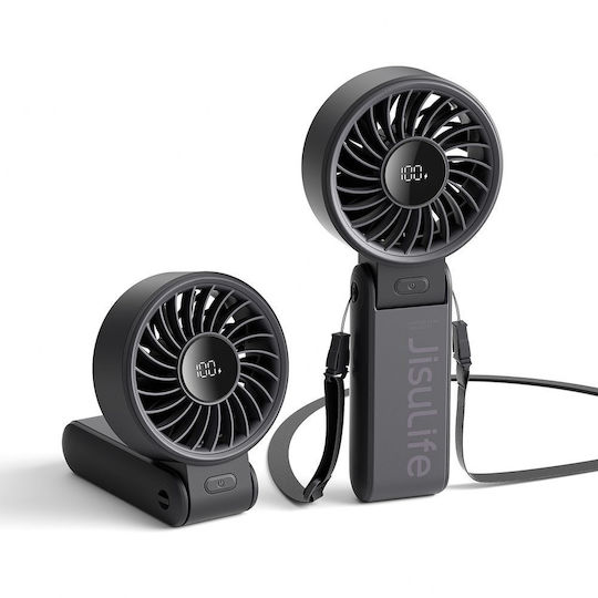 Jisulife Handheld Fan Life7 3600mah Portable Usb Fan Black