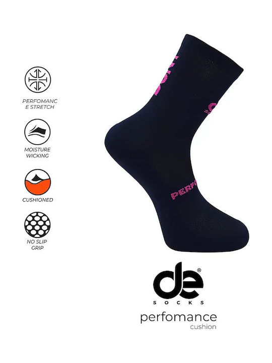 Desocks Running Κάλτσες Μαύρες 1 Ζεύγος
