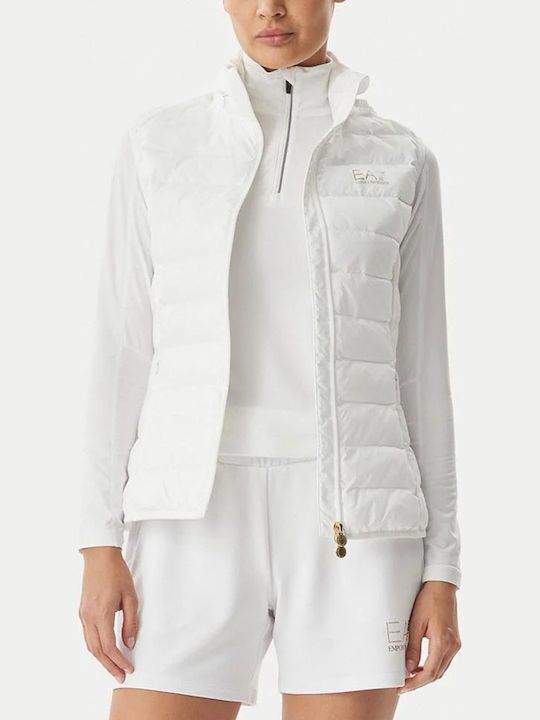 Emporio Armani Jachetă Damă de Iarnă White Emporio Armani Jachetă Damă de Iarnă White