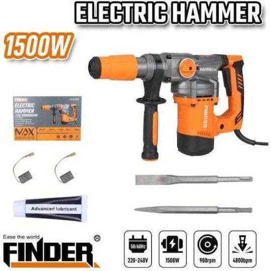 Finder Impact Demolition Hammer Electric 1500W 198226