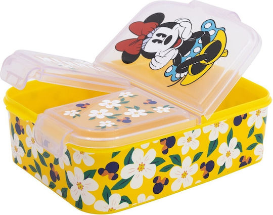 Minnie Mouse Πλαστικό Παιδικό Δοχείο Φαγητού Minnie Πολύχρωμο