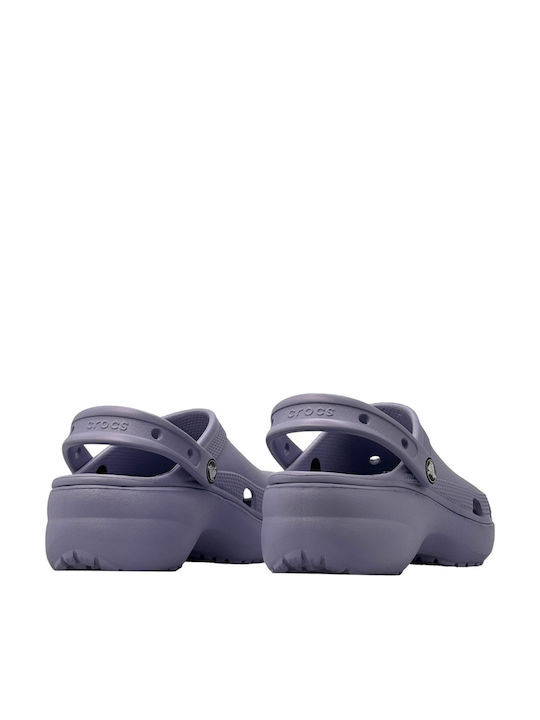 Crocs Classic Platform Damenschuhe Holzschuhe Blau