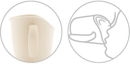 Babyono Baby Cup made of Plastic Beige 120ml for 6m+m+