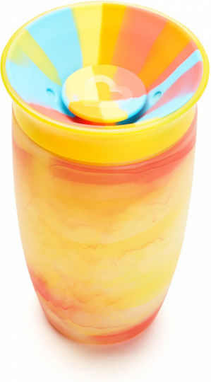 Munchkin Baby & Toddler Cup Miracle 360° Sippy Cup Tropical Swirl from Plastic Yellow Tropical Swirl 296ml for 12m+