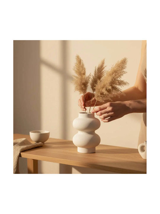 Ceramic Vase Double Handmade Embossed Texture Pghd0188