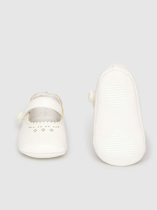 Mayoral Baby Soft-Sole Pumps Beige