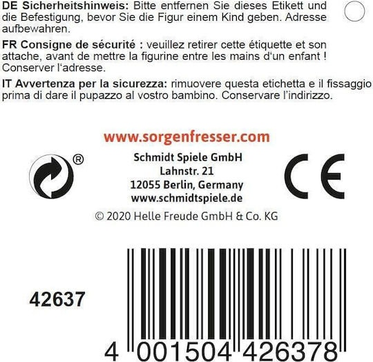 Schmidt Spiele Sorgenfresser Wallo 24 Cm