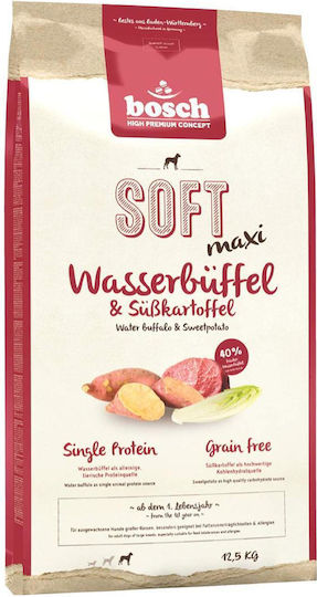 Bosch Petfood Concepts Tiernahrung Soft Maxi 12.5kg Dry Food Grain-Free & Gluten-Free for Adult Large Breed Dogs with Buffalo