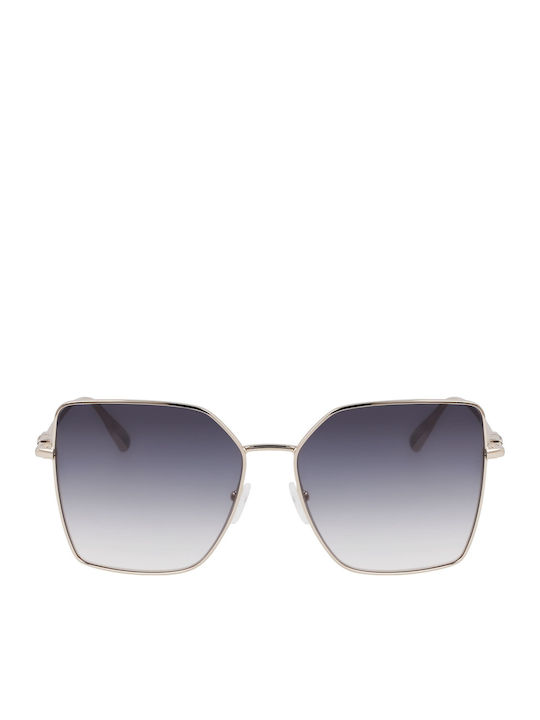 Longchamp Women's Sunglasses with Gold Metal Frame and Gray Gradient Lens LO173S 723