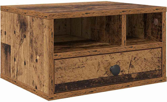 Vidaxl Old Wood Printer Stand 40 X 32 X 24 Cm Processed Wood