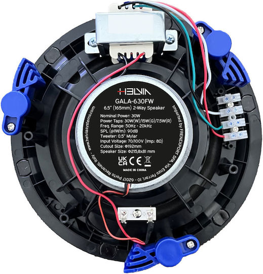 Helvia Gala 630fw Ηχείο Οροφής 30W (Τεμάχιο) Διάφανο DK-HVA00101