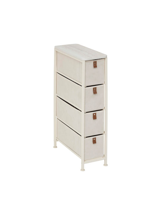 Storage Drawers Made of Metal & Fabric L48xW20xH77cm