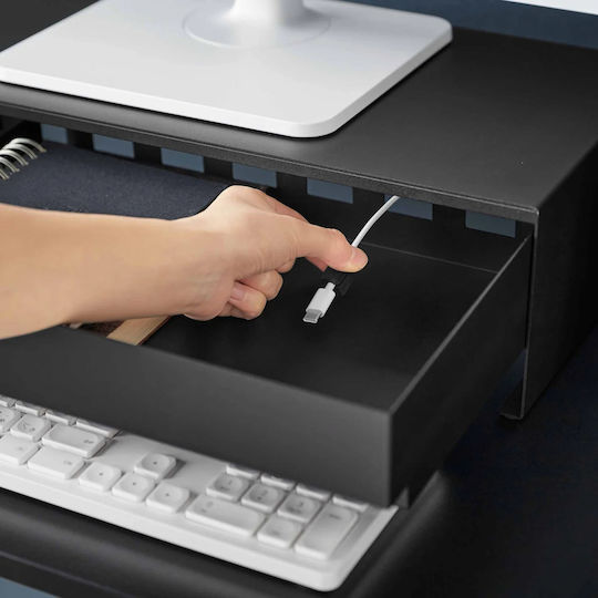 Yamazaki Schreibtisch Computer Monitor Ständer Mit Schublade (10188)