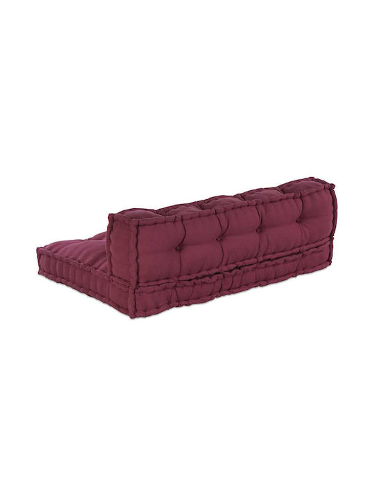 vidaXL Sofa Cushion Pallet with Backrest Red 2 Pieces 120x80cm