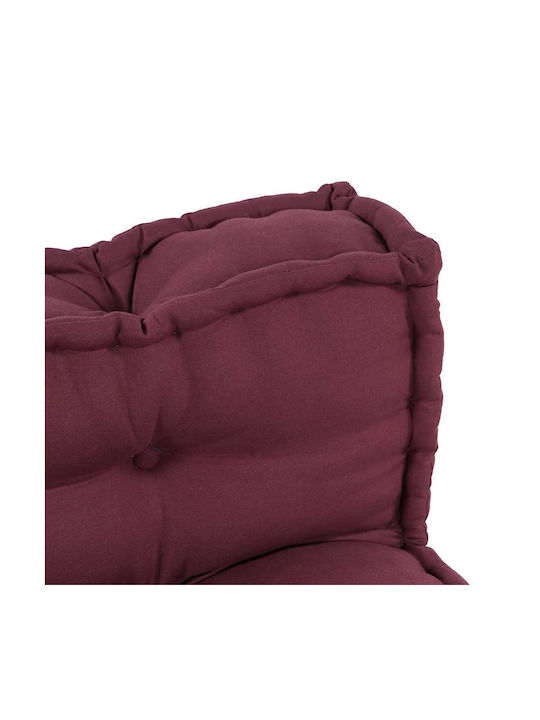 vidaXL Sofa Cushion Pallet with Backrest Red 2 Pieces 120x80cm