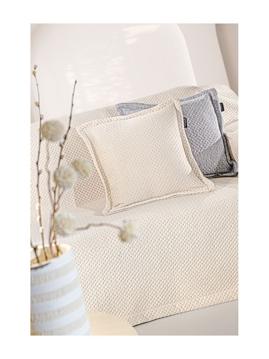 Guy Laroche Cooling Armchair Throw Velvet 170x150cm Natural