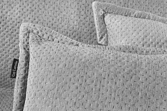 Guy Laroche Cooling Viersitzer-Sofa Überwurf Wildleder 170x350cm Silber