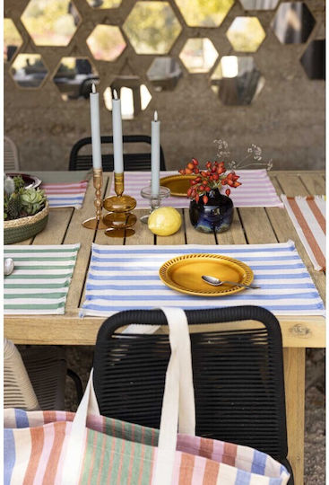 Placemats Winkler Yanis Ciel 35x45 100% Recycled Cotton Placemats Winkler Yanis Ciel 35x45 100% Recycled Cotton