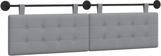 vidaXL Fabric Bed Headboard Pillow Beige 170x55cm