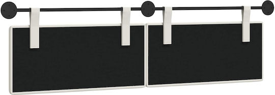 vidaXL Leather Bed Headboard Cushion White 170x55cm