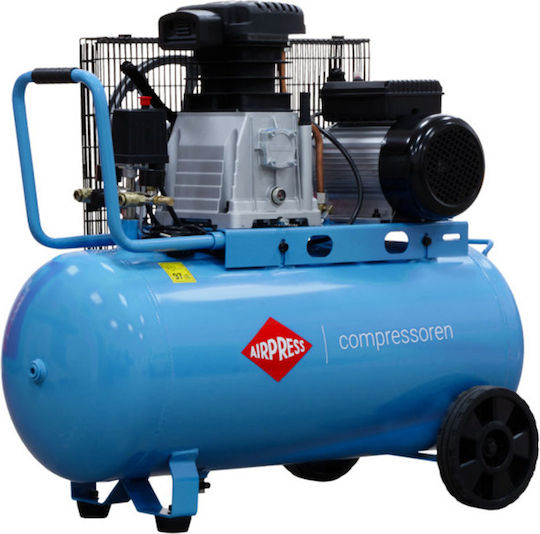 Airpress Μονοφασικό Κομπρεσέρ Αέρος 97dB με Ισχύ 3hp και Αεροφυλάκιο 90lt