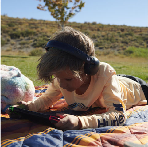 Skullcandy Grom Ασύρματα / Ενσύρματα Παιδικά Over Ear Ακουστικά με 45 ώρες Λειτουργίας Μαύρα