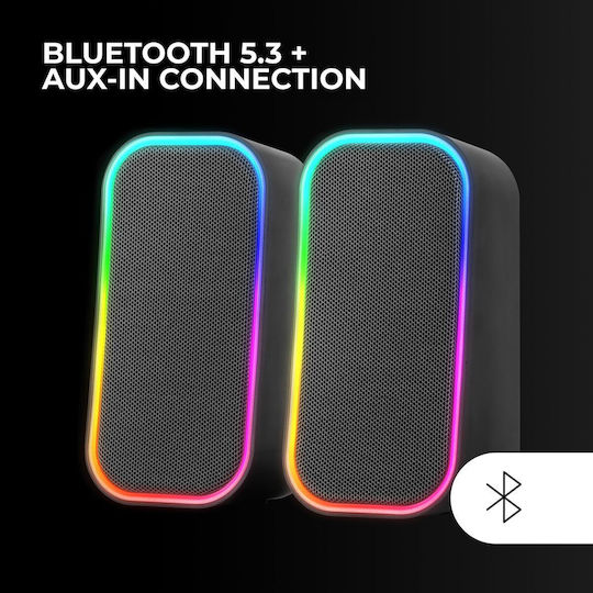 MS-OM 2.0 Speakers with RGB and Bluetooth 20W Black