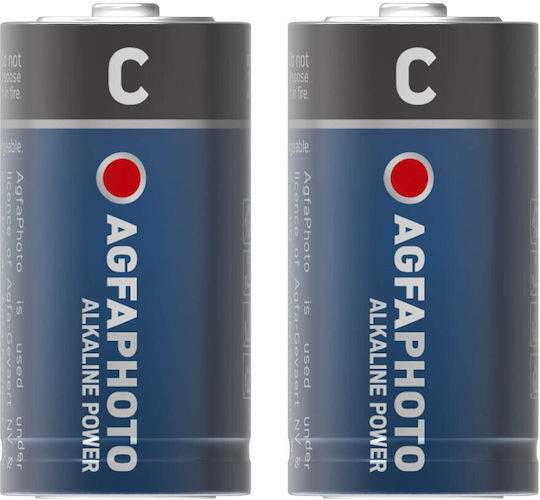 AgfaPhoto Αλκαλικές Μπαταρίες C 1.5V 2τμχ