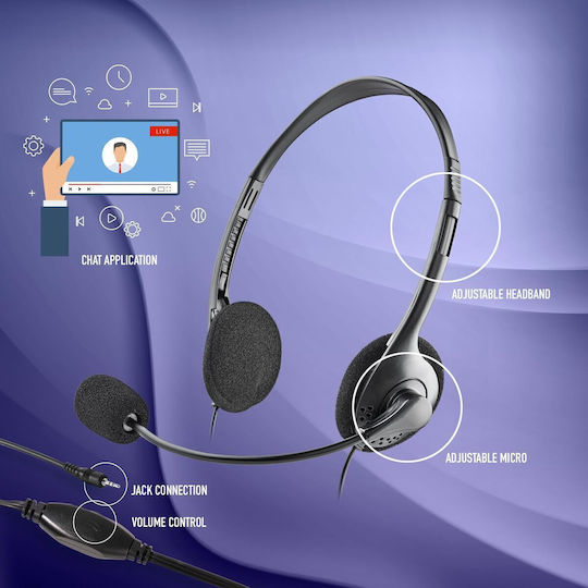 NGS MS103MAX On Ear Multimedia Ακουστικά με μικρόφωνο και σύνδεση 3.5mm Jack