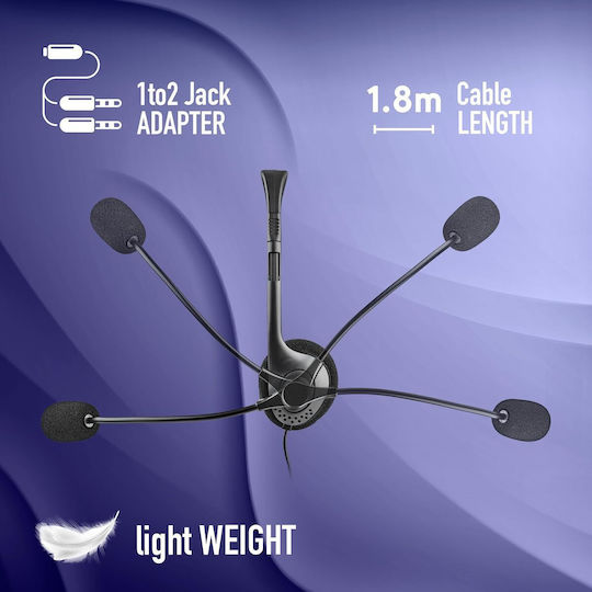 NGS MS103MAX On Ear Multimedia Ακουστικά με μικρόφωνο και σύνδεση 3.5mm Jack