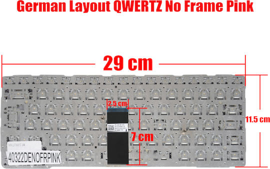 German Laptop Keyboard Sony Vaio Sve14a Sve14 Svs14 Sve14a2m1r 149114711us 9z.n6bbf.r01 149009951la 149118711es 149113211ch De No Frame Pink Code 40322denofrpink