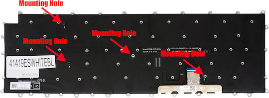 Spanish Laptop Keyboard for LG Gram 15zd90p 15z90q 15zd90q 15z90p-g SN8001B AEW74230004 KT0122L2BS03KRA00 SG-A4930-XUA KBLG19 ES No Frame Backlit White Cod.41419eswhitebl