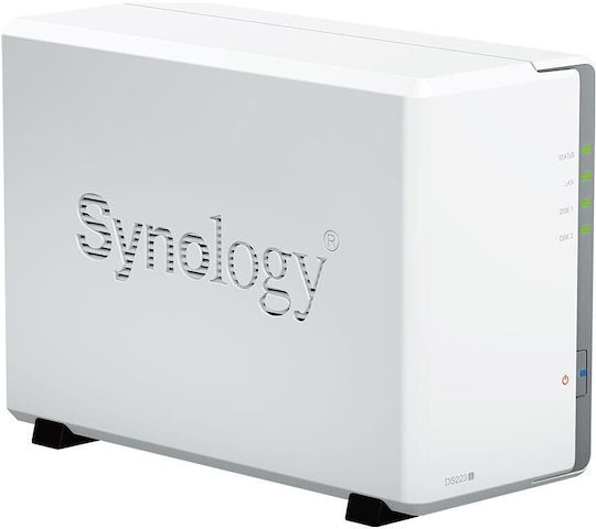 Synology DS223J+2x HAT3300-4T NAS Tower 4TB HDD/SSD