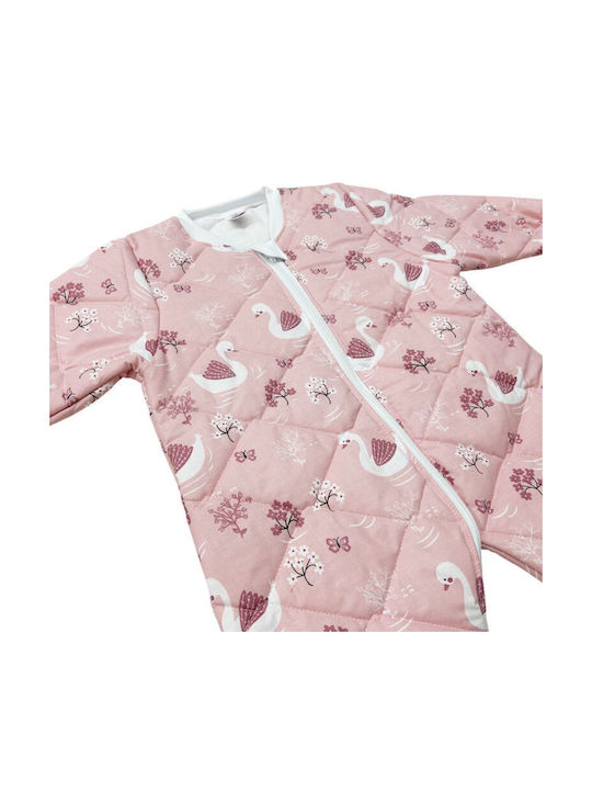 Bunny Bebe Sac de Dormit de Iarnă cu Picioare 2.5 Tog Roz