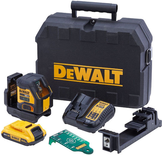 DEWALT Αυτορυθμιζόμενο Γραμμικό Αλφάδι Laser Πράσινης Δέσμης 18V με Εύρος Εργασίας 55m