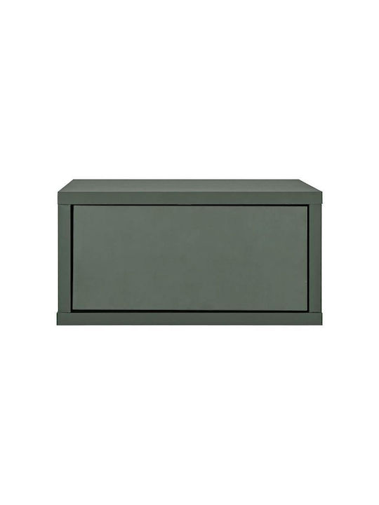 Arbor Bedside Table Wooden Green 39x34x18cm