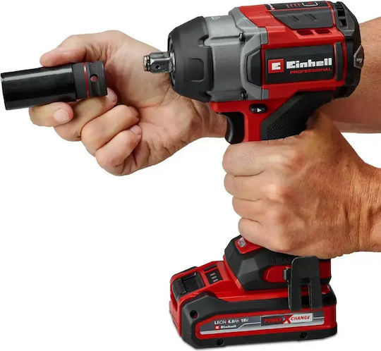 Einhell TP-CW 18/750 C Li Brushless Impact Wrench Battery 18V Solo with Socket 1/2"