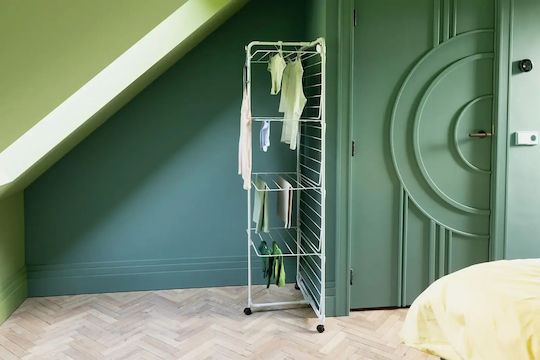 Brabantia Πτυσσόμενη Απλώστρα Δαπέδου με Ρόδες με Μήκος Απλώματος 30m