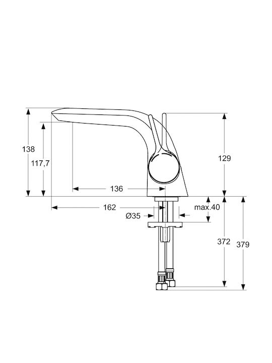 Ideal Standard Standard Melange Mixing Sink Faucet