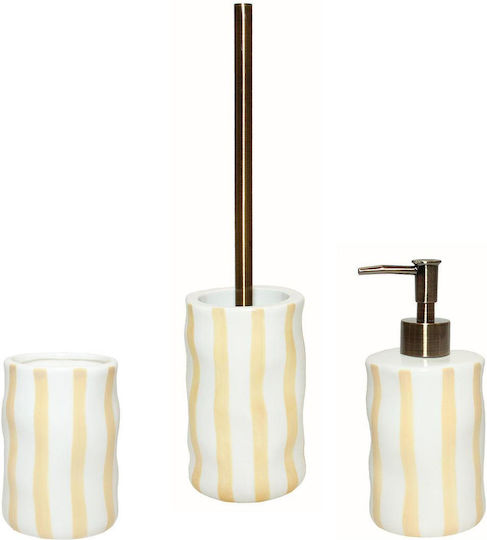 Andrea House Αντλία Σαπούνι Bari White Beige Andrea House Αντλία Σαπούνι Bari White Beige