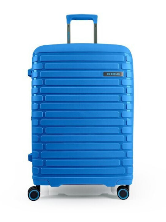 Bg Berlin Expandable Μεγάλη Βαλίτσα Ταξιδίου Σκληρή Soda Blue με 4 Ρόδες Ύψους 76εκ.