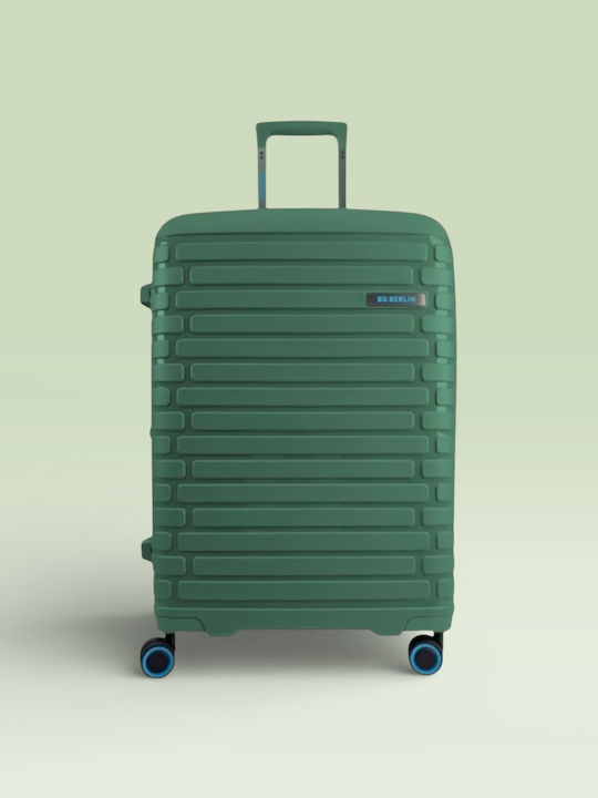 Bg Berlin Μεσαία Βαλίτσα Ταξιδίου Dark Green με 4 Ρόδες Ύψους 66εκ.