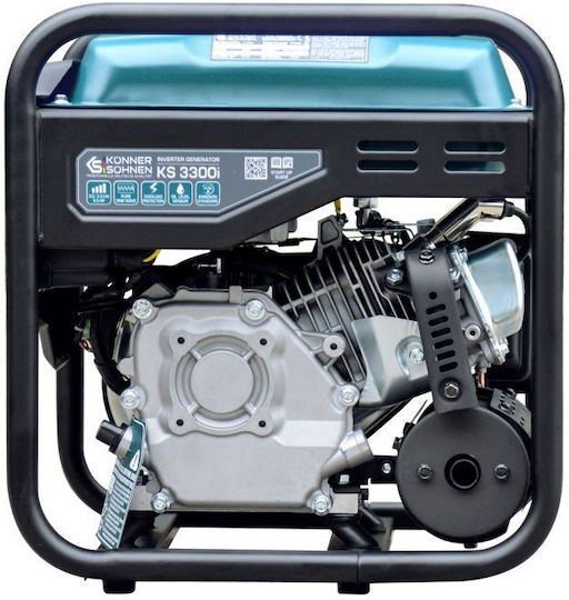 Könner & Söhnen Generator Inverter Gasoline Four-stroke with Handle and Maximum Power 3.3kVA