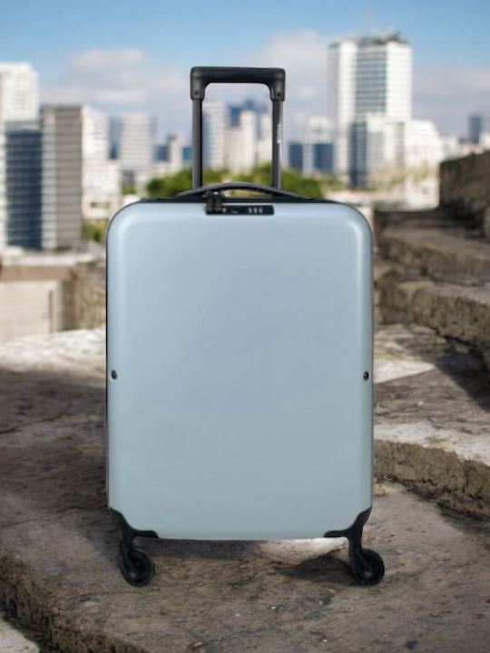 Pegasus Βαλίτσα Ταξιδίου Καμπίνας Σκληρή Sky Blue με 4 Ρόδες Ύψους 55εκ.