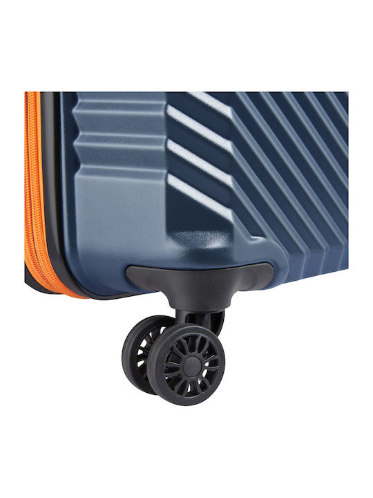 Securitech by Delsey Patrol Μεγάλη Βαλίτσα Ταξιδίου Σκληρή Blue με 4 Ρόδες Ύψους 75.5εκ.
