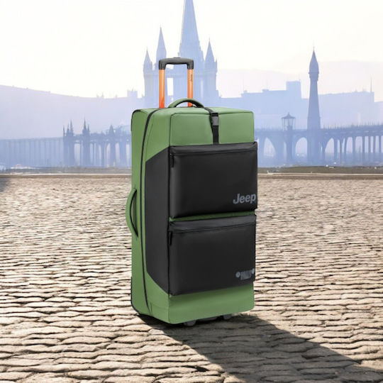 Delsey Jeep Σακ Βουαγιάζ 96lt Elm Green με Ρόδες Υφασμάτινο Μ82xΠ34xΥ41.5εκ.