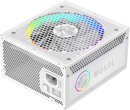 GameMax RGB 1050G 1050W White Power Supply Full Modular 80 Plus Gold